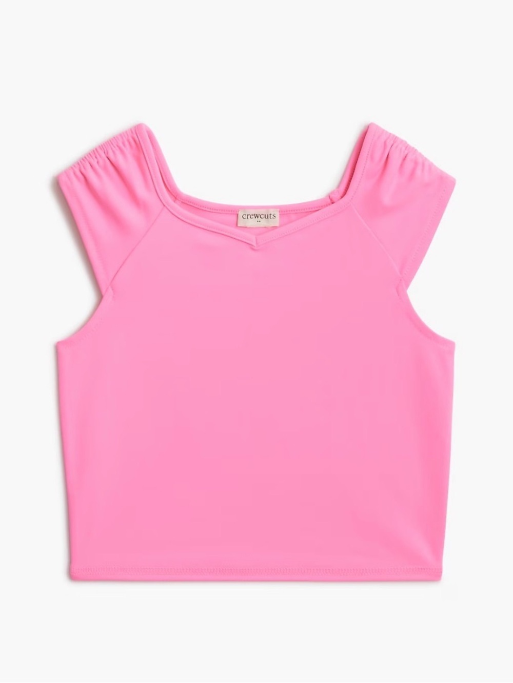 Crewcuts Hot Pink Square-Neck Tank